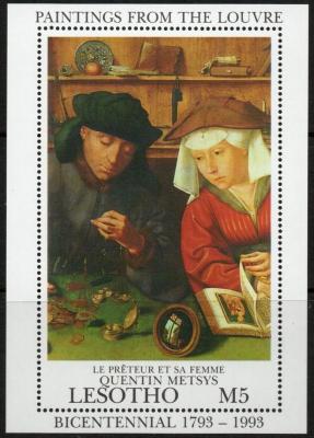 Lesotho 1993 Bicentenary of the Louvre, Art MS, MNH, SG 1142-200.jpg