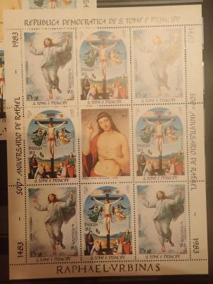 Сан -Томе и Принсипи 1983 Рафаэль 1983 MNH лист сз -120.JPG