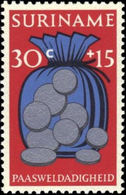 Суринам 1972. Easter Charities Fund %22Judas' Bag of Silver%22.jpg