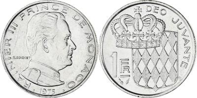 1975. Fighting Cancer:Donated 1 franc Coin as weapon against cancer.....jpg