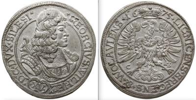 ŚLĄSK - Księstwo Legnicko-Brzesko-Wołowskie - Jerzy Wilhelm 1673-1675 , 15 krajcarów 1675 CB, Brzeg.jpeg