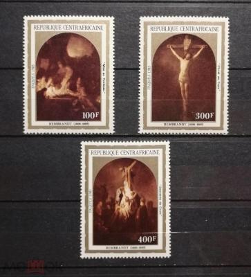 ЦАР 1983 живопись Рембрандт пасха MNH.jpg