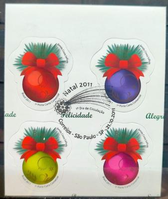 Brazil Stamp Christmas Balls Religion 2011 Sextille Horizontal-1.jpg